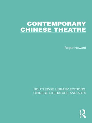 cover image of Contemporary Chinese Theatre